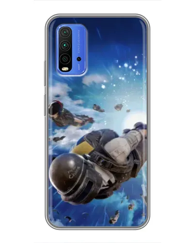 Чехол для Xiaomi Redmi 9T с картинкой «Десант PUBG — прыжок» Чехол для Xiaomi Redmi 9T с картинкой «Десант PUBG — прыжок»