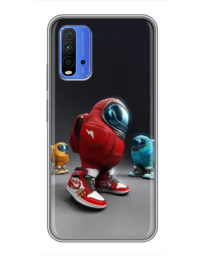 Чехол для Xiaomi Redmi 9T с картинкой «Among Us — 3D стиль»