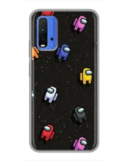 Чехол для Xiaomi Redmi 9T с картинкой «Космический паттерн Among Us» Чехол для Xiaomi Redmi 9T с картинкой «Космический паттерн Among Us»