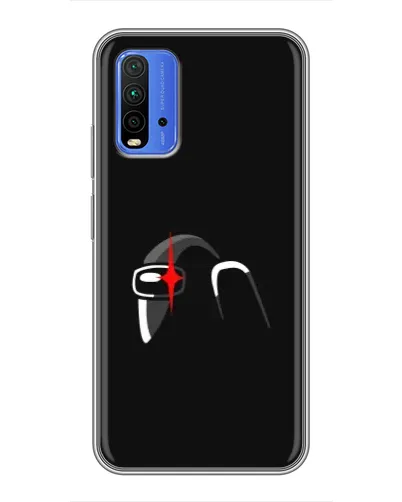Чехол для Xiaomi Redmi 9T с картинкой «Among Us шлем»