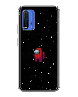 Чехол для Xiaomi Redmi 9T с картинкой «Красный Among Us»