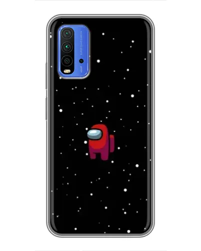 Чехол для Xiaomi Redmi 9T с картинкой «Красный Among Us»