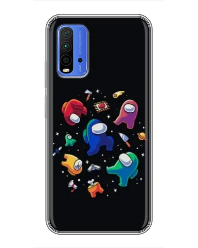 Чехол для Xiaomi Redmi 9T с картинкой «Among Us космос»