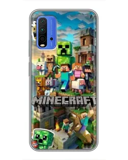 Чехол для Xiaomi Redmi 9T с картинкой «Замок Minecraft» Чехол для Xiaomi Redmi 9T с картинкой «Замок Minecraft»