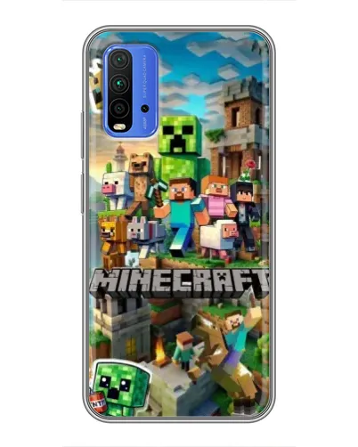 Чехол для Xiaomi Redmi 9T с картинкой «Замок Minecraft» Чехол для Xiaomi Redmi 9T с картинкой «Замок Minecraft»