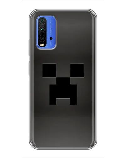 Чехол для Xiaomi Redmi 9T с картинкой «Черный крипер градиент» Чехол для Xiaomi Redmi 9T с картинкой «Черный крипер градиент»
