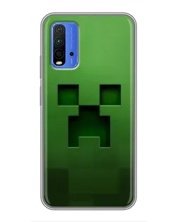 Чехол для Xiaomi Redmi 9T с картинкой «Крипер микро-дизайн»