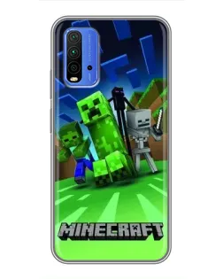 Чехол для Xiaomi Redmi 9T с картинкой «Команда героев игры»