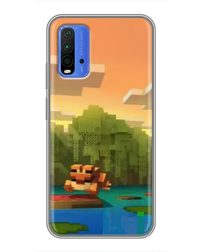 Чехол для Xiaomi Redmi 9T с картинкой «Майнкрафт закат солнца» Чехол для Xiaomi Redmi 9T с картинкой «Майнкрафт закат солнца»