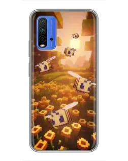 Чехол для Xiaomi Redmi 9T с картинкой «Поле подсолнухов»
