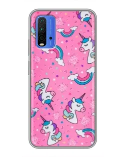 Чехол для Xiaomi Redmi 9T с картинкой «Unicorn паттерн розовый» Чехол для Xiaomi Redmi 9T с картинкой «Unicorn паттерн розовый»