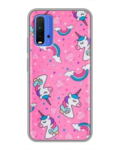 Чехол для Xiaomi Redmi 9T с картинкой «Unicorn паттерн розовый» Чехол для Xiaomi Redmi 9T с картинкой «Unicorn паттерн розовый»