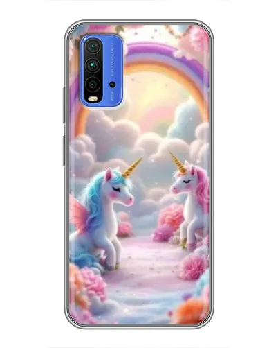 Чехол для Xiaomi Redmi 9T с картинкой «Радуга и единороги» Чехол для Xiaomi Redmi 9T с картинкой «Радуга и единороги»