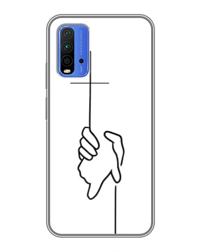 Чехол для Xiaomi Redmi 9T с картинкой «Рука держит» Чехол для Xiaomi Redmi 9T с картинкой «Рука держит»