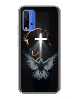 Чехол для Xiaomi Redmi 9T с картинкой «Голубь и Свет»