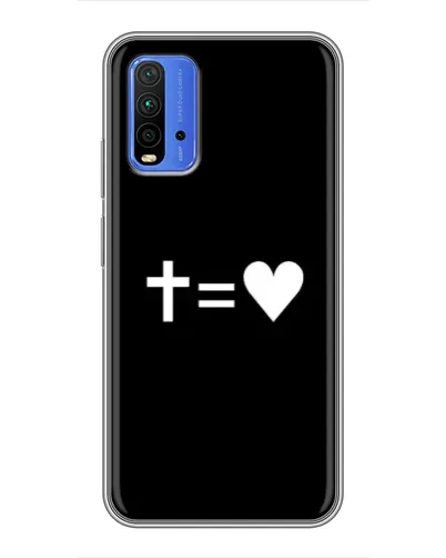 Чехол для Xiaomi Redmi 9T с картинкой «Крест и Сердце» Чехол для Xiaomi Redmi 9T с картинкой «Крест и Сердце»