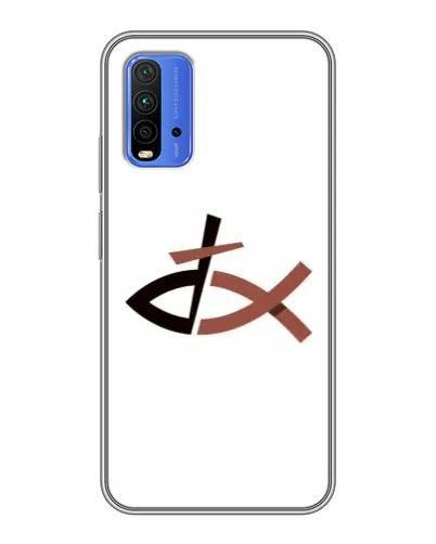 Чехол для Xiaomi Redmi 9T с картинкой «Рыба и крест» Чехол для Xiaomi Redmi 9T с картинкой «Рыба и крест»