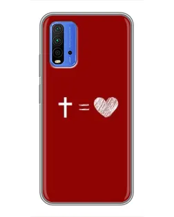 Чехол для Xiaomi Redmi 9T с картинкой «Уравнение любви» Чехол для Xiaomi Redmi 9T с картинкой «Уравнение любви»