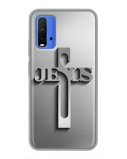 Чехол для Xiaomi Redmi 9T с картинкой «Металлический крест Jesus» Чехол для Xiaomi Redmi 9T с картинкой «Металлический крест Jesus»