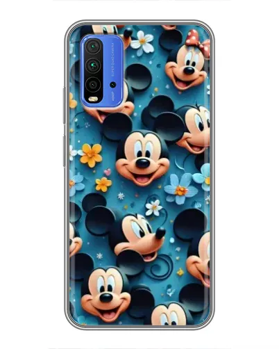 Чехол для Xiaomi Redmi 9T с картинкой «Паттерн Микки и Минни» Чехол для Xiaomi Redmi 9T с картинкой «Паттерн Микки и Минни»