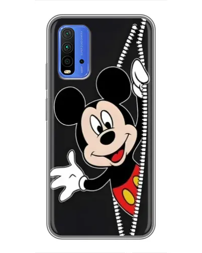 Чехол для Xiaomi Redmi 9T с картинкой «Микки раздвигает стены» Чехол для Xiaomi Redmi 9T с картинкой «Микки раздвигает стены»