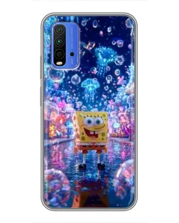 Чехол для Xiaomi Redmi 9T с картинкой «Неоновый океан»