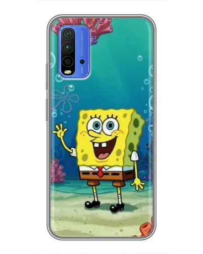 Чехол для Xiaomi Redmi 9T с картинкой «Подводный привет»