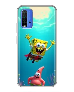 Чехол для Xiaomi Redmi 9T с картинкой «Спанч Боб под водой» Чехол для Xiaomi Redmi 9T с картинкой «Спанч Боб под водой»