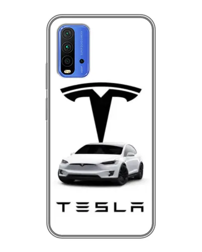 Чехол для Xiaomi Redmi 9T с картинкой «Tesla White Style» Чехол для Xiaomi Redmi 9T с картинкой «Tesla White Style»
