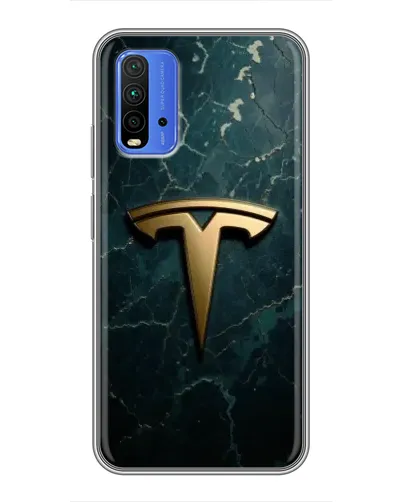 Чехол для Xiaomi Redmi 9T с картинкой «Мраморная Tesla Gold» Чехол для Xiaomi Redmi 9T с картинкой «Мраморная Tesla Gold»