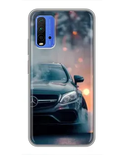 Чехол для Xiaomi Redmi 9T с картинкой «Mercedes — ночной город» Чехол для Xiaomi Redmi 9T с картинкой «Mercedes — ночной город»
