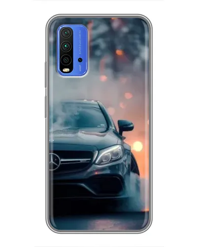 Чехол для Xiaomi Redmi 9T с картинкой «Mercedes — ночной город» Чехол для Xiaomi Redmi 9T с картинкой «Mercedes — ночной город»