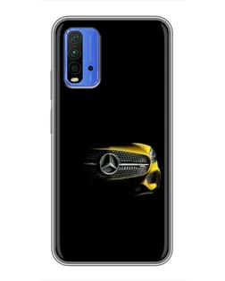 Чехол для Xiaomi Redmi 9T с картинкой «Mercedes — ретро стиль»