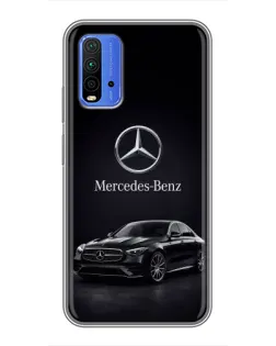 Чехол для Xiaomi Redmi 9T с картинкой «Mercedes — решетка радиатора»