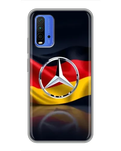 Чехол для Xiaomi Redmi 9T с картинкой «Mercedes — флаг Германии» Чехол для Xiaomi Redmi 9T с картинкой «Mercedes — флаг Германии»