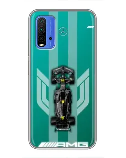 Чехол для Xiaomi Redmi 9T с картинкой «Mercedes AMG Petronas»