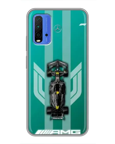 Чехол для Xiaomi Redmi 9T с картинкой «Mercedes AMG Petronas» Чехол для Xiaomi Redmi 9T с картинкой «Mercedes AMG Petronas»