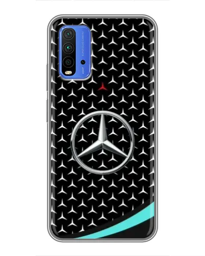 Чехол для Xiaomi Redmi 9T с картинкой «Mercedes — бирюзовый акцент» Чехол для Xiaomi Redmi 9T с картинкой «Mercedes — бирюзовый акцент»