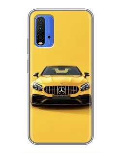 Чехол для Xiaomi Redmi 9T с картинкой «Желтый Mercedes GT»