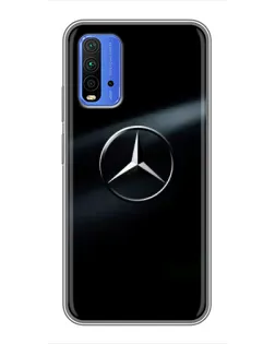 Чехол для Xiaomi Redmi 9T с картинкой «Mercedes на металле» Чехол для Xiaomi Redmi 9T с картинкой «Mercedes на металле»
