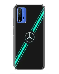 Чехол для Xiaomi Redmi 9T с картинкой «Спортивные линии Mercedes» Чехол для Xiaomi Redmi 9T с картинкой «Спортивные линии Mercedes»