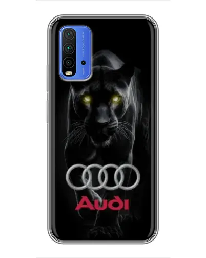 Чехол для Xiaomi Redmi 9T с картинкой «Пантера и Audi»