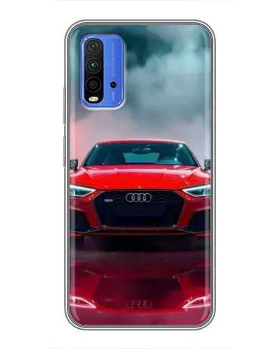Чехол для Xiaomi Redmi 9T с картинкой «Audi RS — красный стиль»