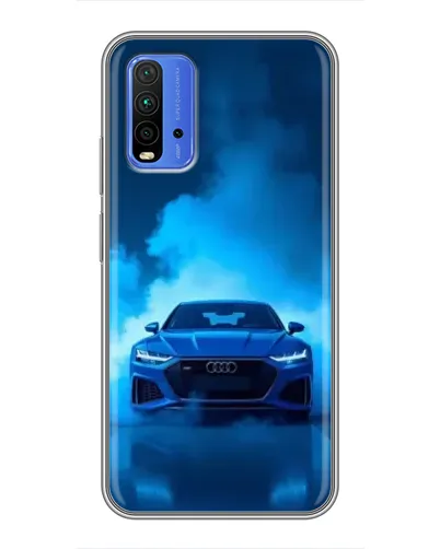 Чехол для Xiaomi Redmi 9T с картинкой «Audi — голубая энергия»