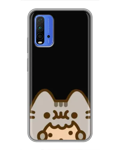 Чехол для Xiaomi Redmi 9T с картинкой «Пушин на черном» Чехол для Xiaomi Redmi 9T с картинкой «Пушин на черном»