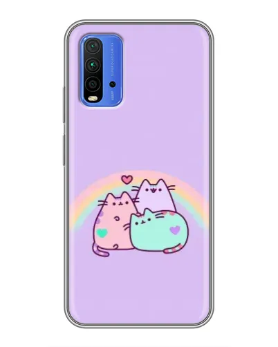 Чехол для Xiaomi Redmi 9T с картинкой «Радужные Пушины» Чехол для Xiaomi Redmi 9T с картинкой «Радужные Пушины»