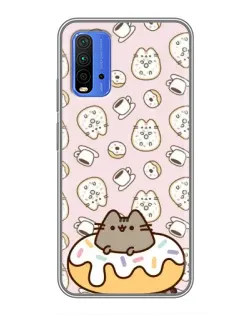 Чехол для Xiaomi Redmi 9T с картинкой «Пушин на пончике» Чехол для Xiaomi Redmi 9T с картинкой «Пушин на пончике»