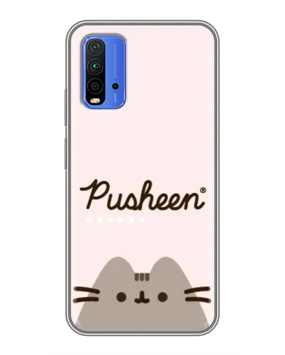 Чехол для Xiaomi Redmi 9T с картинкой «Pusheen логотип» Чехол для Xiaomi Redmi 9T с картинкой «Pusheen логотип»