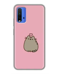 Чехол для Xiaomi Redmi 9T с картинкой «Pusheen сердце» Чехол для Xiaomi Redmi 9T с картинкой «Pusheen сердце»