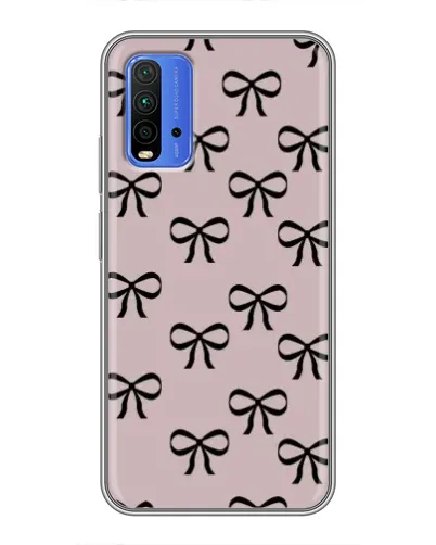 Чехол для Xiaomi Redmi 9T с картинкой «Черные бантики» Чехол для Xiaomi Redmi 9T с картинкой «Черные бантики»